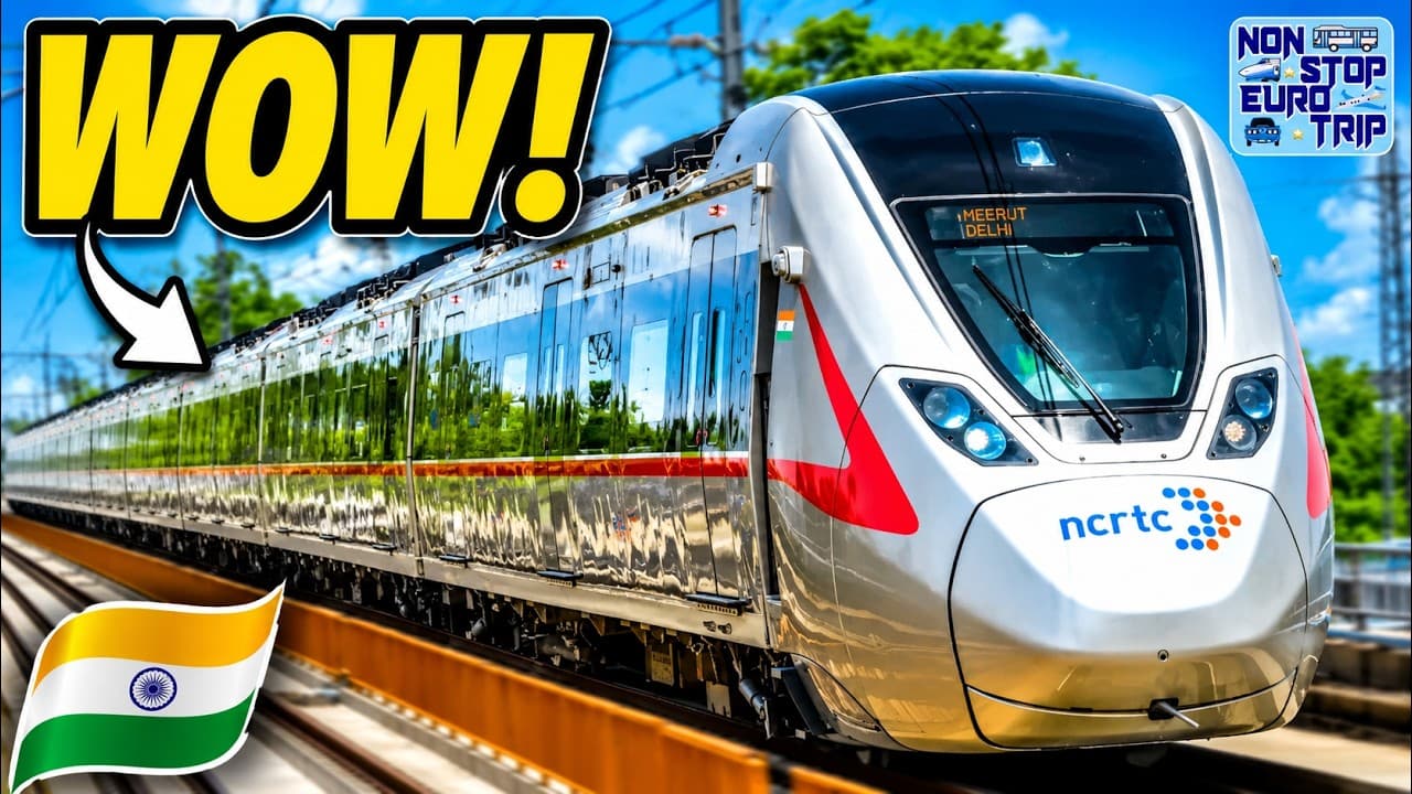 I Rode India's FASTEST TRAIN! (Delhi RRTS Review!)